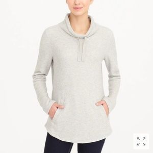 J Crew Waffle Funnelneck Sweatshirt (Small)